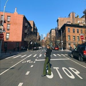 Derek lam green pants